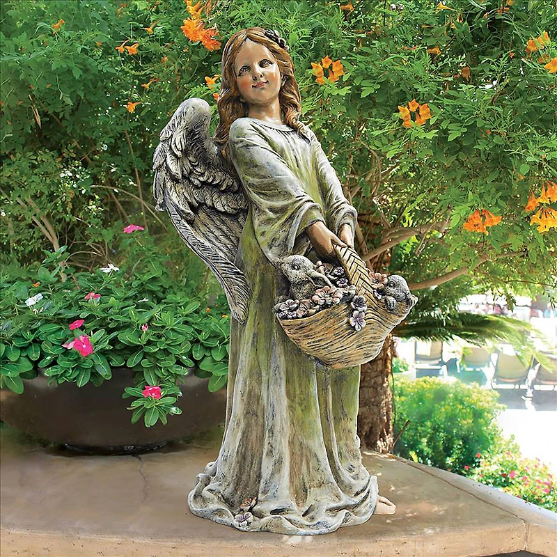Design Toscano 24.5" Joy the Flower Angel Statue