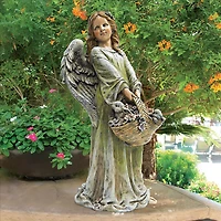 Design Toscano 24.5" Joy the Flower Angel Statue