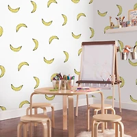 RoomMates Mr. Kate Banana Print Peel & Stick Wallpaper