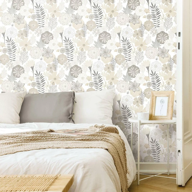 RoomMates Perennial Blooms Peel & Stick Wallpaper