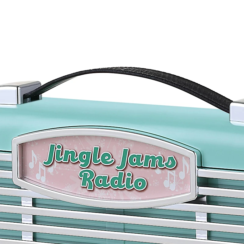 6" Teal Retro Jingle Jams Radio