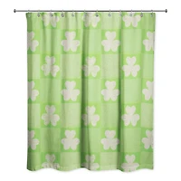 Shamrock Checkered Board 71" x 74" Shower Curtain