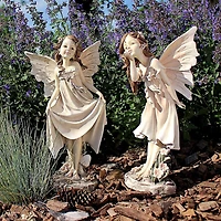 Design Toscano 13.5" Wildflower Meadows Fairies Garden Statues Set