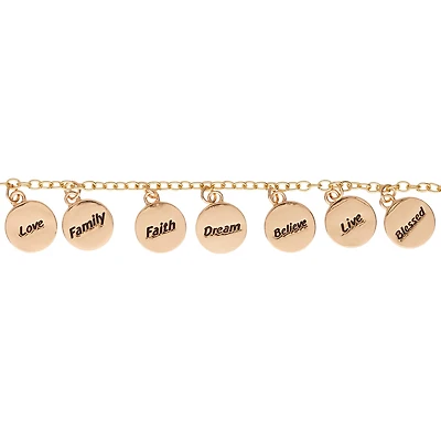 Gold Inspiration Metal Charms, 12.7mm by Bead Landing™