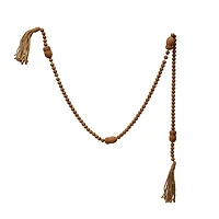 Hello Honey® 6ft. Wood Beads & Acorns with Jute Tassels Garland