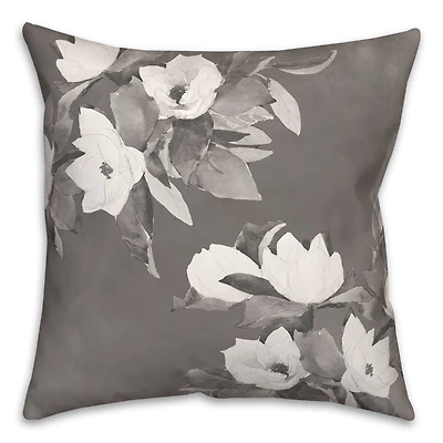 Painted Florals Throw Pillow 18" x 18"