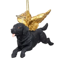 Design Toscano Honor the Pooch Black Lab Holiday Dog Angel Ornament