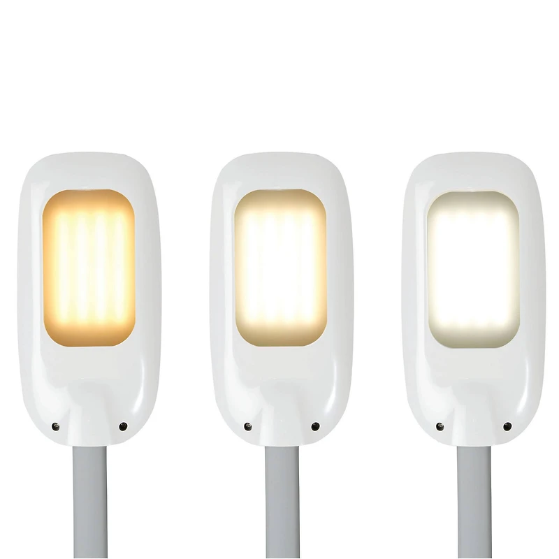 OttLite 64" White LED Floor Lamp with USB and Tablet Stand