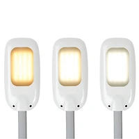 OttLite 64" White LED Floor Lamp with USB and Tablet Stand