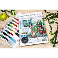Luca-s Terrace With Flowers Counted Cross Stitch Kit