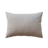 Hello Honey® 20" x 14" Let's Be Jolly Cotton Chambray Lumbar Pillow with Embroidery & Beads