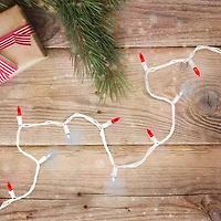 100ct. White & Red Mini String Lights