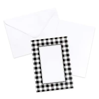 Buffalo Check Flat Cards & Envelopes by Recollections™, 5" x 7"