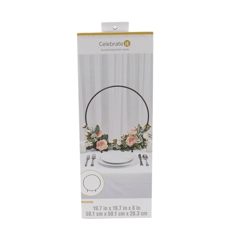 19.75" Black Tabletop Hoop by Celebrate It™