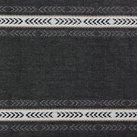 DII® 108" Dobby Striped Fringe Ribbed Table Runner