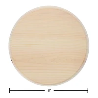 Good Wood by Leisure Arts 8" Pine Circle Plaque