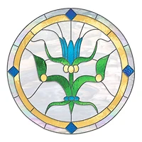 Oceanside Compatible™ 12" x 12" Clear/White Wispy Smooth Fusible Glass