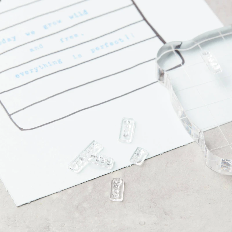 6 Pack: Word-Fetti Clear Stamps by Recollections™