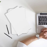 JAM Paper Strathmore Natural White Wove 11" x 17" Tabloid Cardstock, 50 Sheets