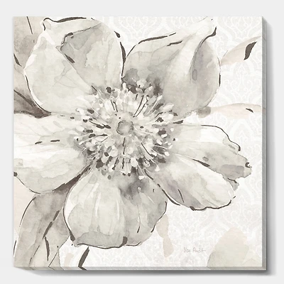 Designart - Indigold Grey Peonies III