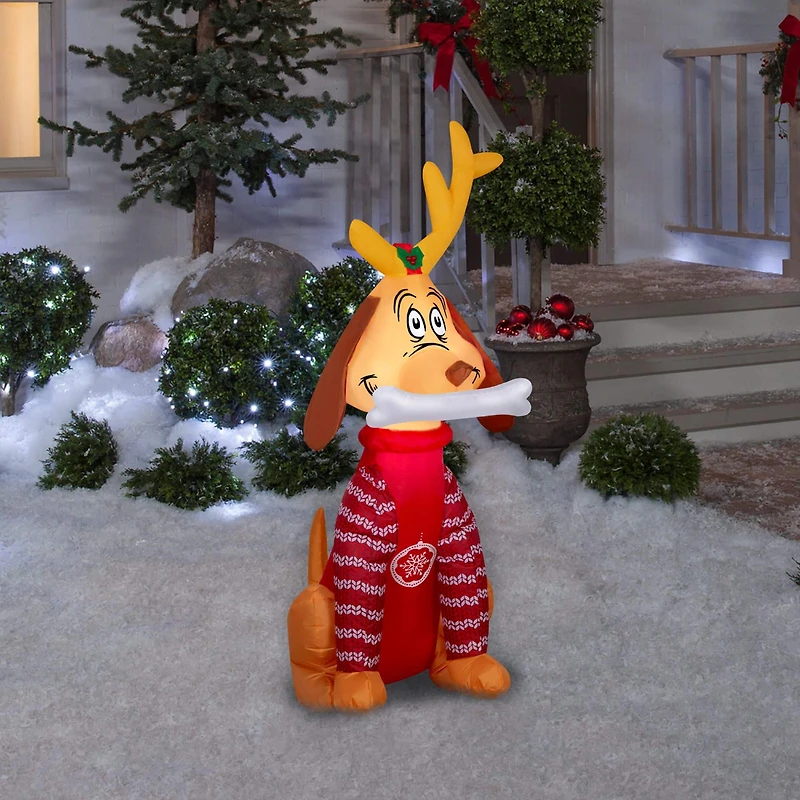 4ft. Airblown® Inflatable Christmas Max in Sweater