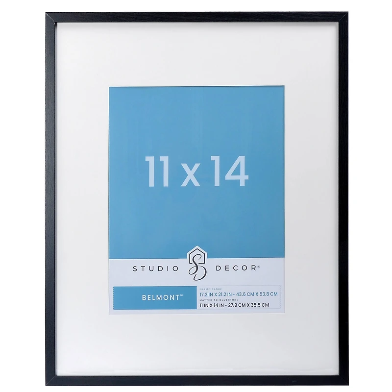 8 Pack: Narrow Belmont Frame with Mat by Studio Décor