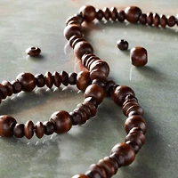 Dark Brown Wood Mixed Beads by Bead Landing®