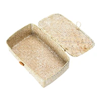 Hello Honey® Whitewashed Hand-Woven Seagrass Boxes with Lids & Toggle Closure Set