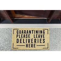 DII® Quarantining Deliveries Here Doormat