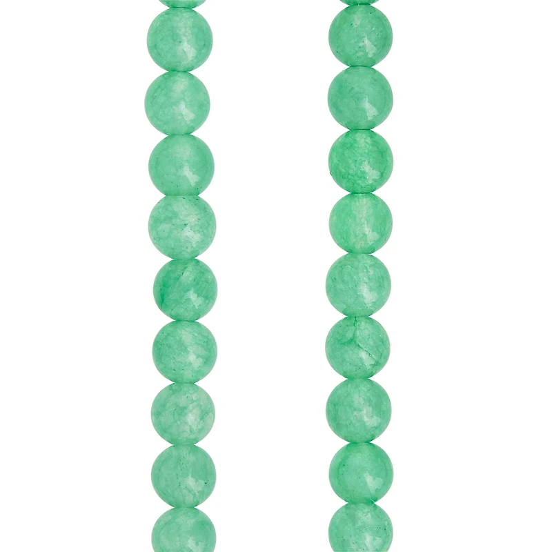 12 Pack: Green Aventurine Round Beads, 6mm by Bead Landing™