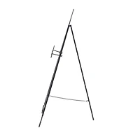 Traditional Black Iron Floor Easel, 46" x 21" x 22"