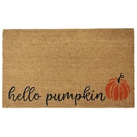 Natural Coir Hello Pumpkin Fall Harvest Doormat
