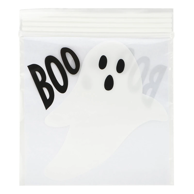 Boo Ghost Zip Treat Bags, 24ct. by Makery™