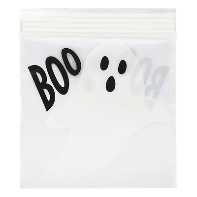 Boo Ghost Zip Treat Bags, 24ct. by Makery™