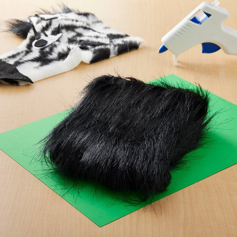 12 Pack: Black Craft Faux Fur by Creatology™