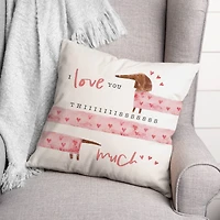 Love You This Much Throw Pillow