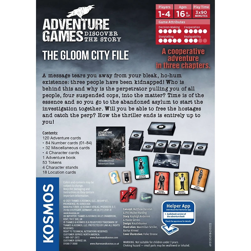 Thames & Kosmos Adventure Games: The Gloom City File