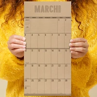 TF Publishing 2024 Big Grid-Kraft Mini Calendar