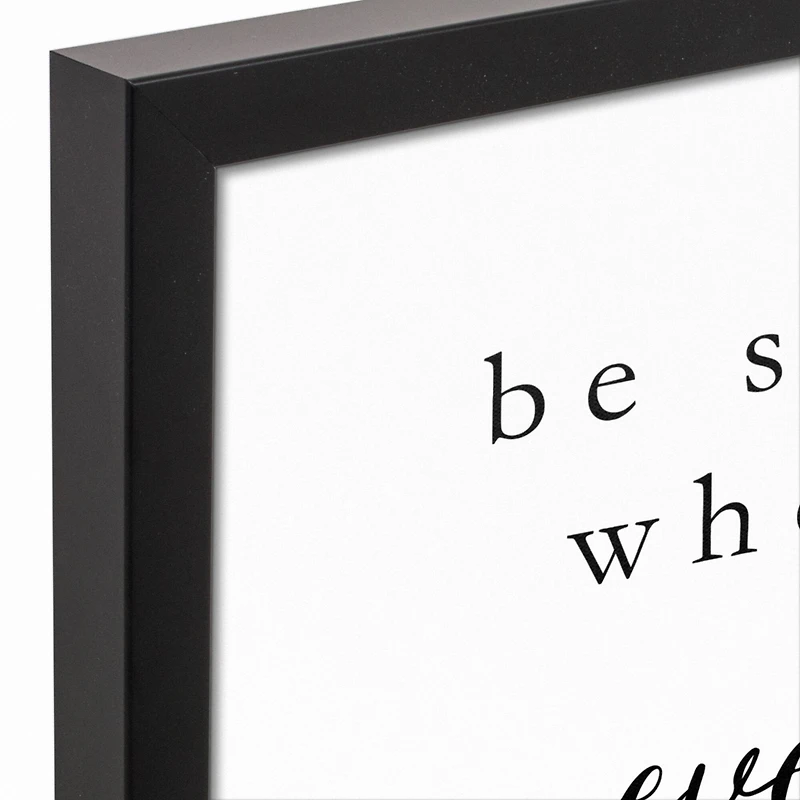 Be Somebody 17.73" x 17.73" Black Framed Canvas