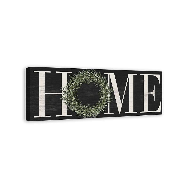 Home Wreath Canvas Wall Art