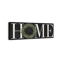Home Wreath Canvas Wall Art