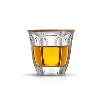 JoyJolt® 7.4oz. Gold Rimmed Windsor Double Old Fashioned Tumblers, 2ct.