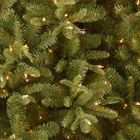 6.5 Ft. Pre-Lit Feel Real® Tiffany Fir Slim Artificial Christmas Tree, Clear Lights