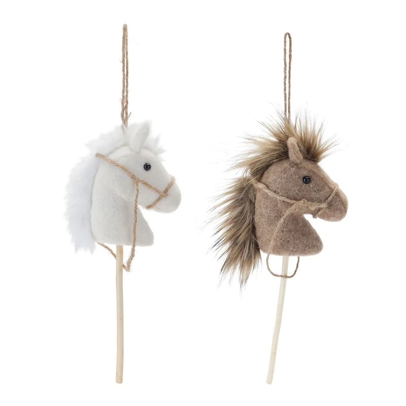 6ct. 14.25" Hobby Horse Ornament Set