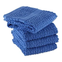 DII® Solid Blueberry Waffle Terry Dishtowel, 4ct.