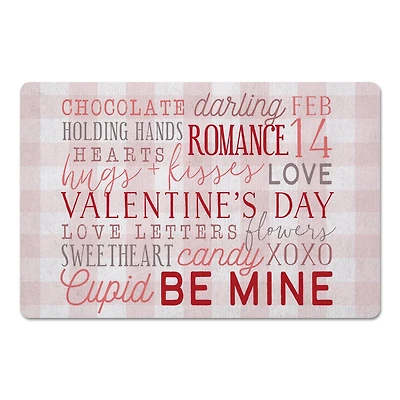 Valentine's Day Words Floor Mat