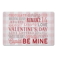 Valentine's Day Words Floor Mat
