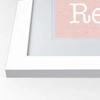 16" x 20" Eat Sleep Love White Framed Print Wall Art