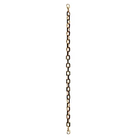 9.5" Gold & Black Enamel Cable Trucker Hat Chain by Make Market®