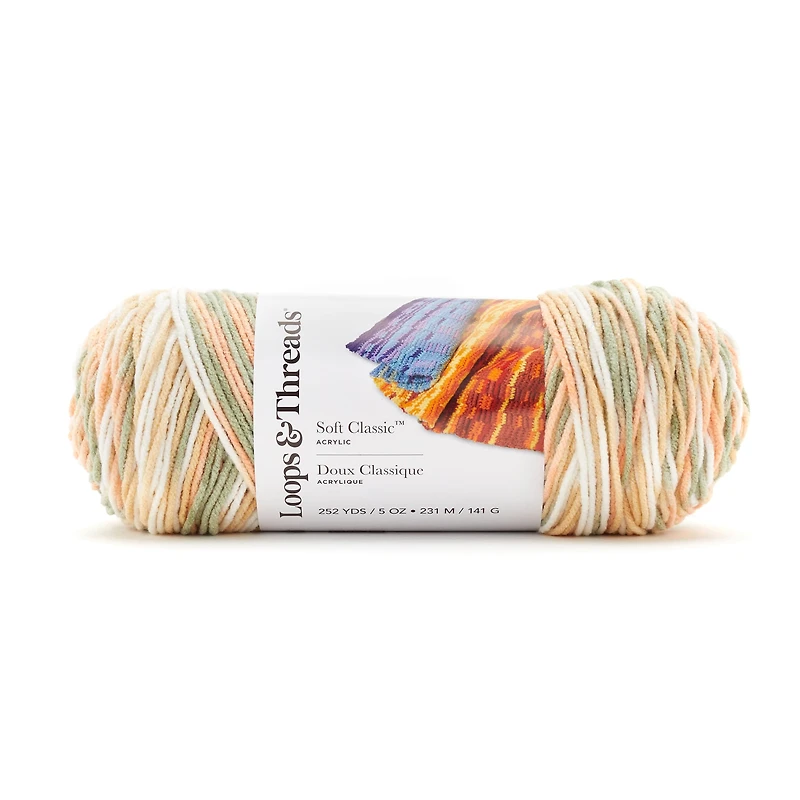 12 Pack: Soft Classic™ Multi Ombre Yarn by Loops & Threads®